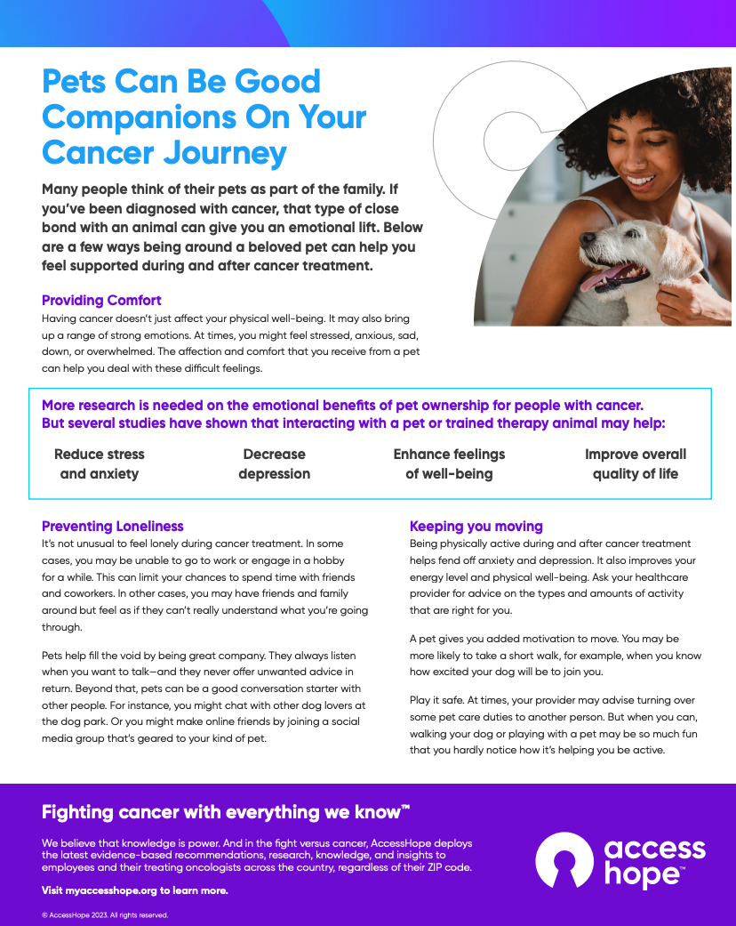 Pets and supportive care 2